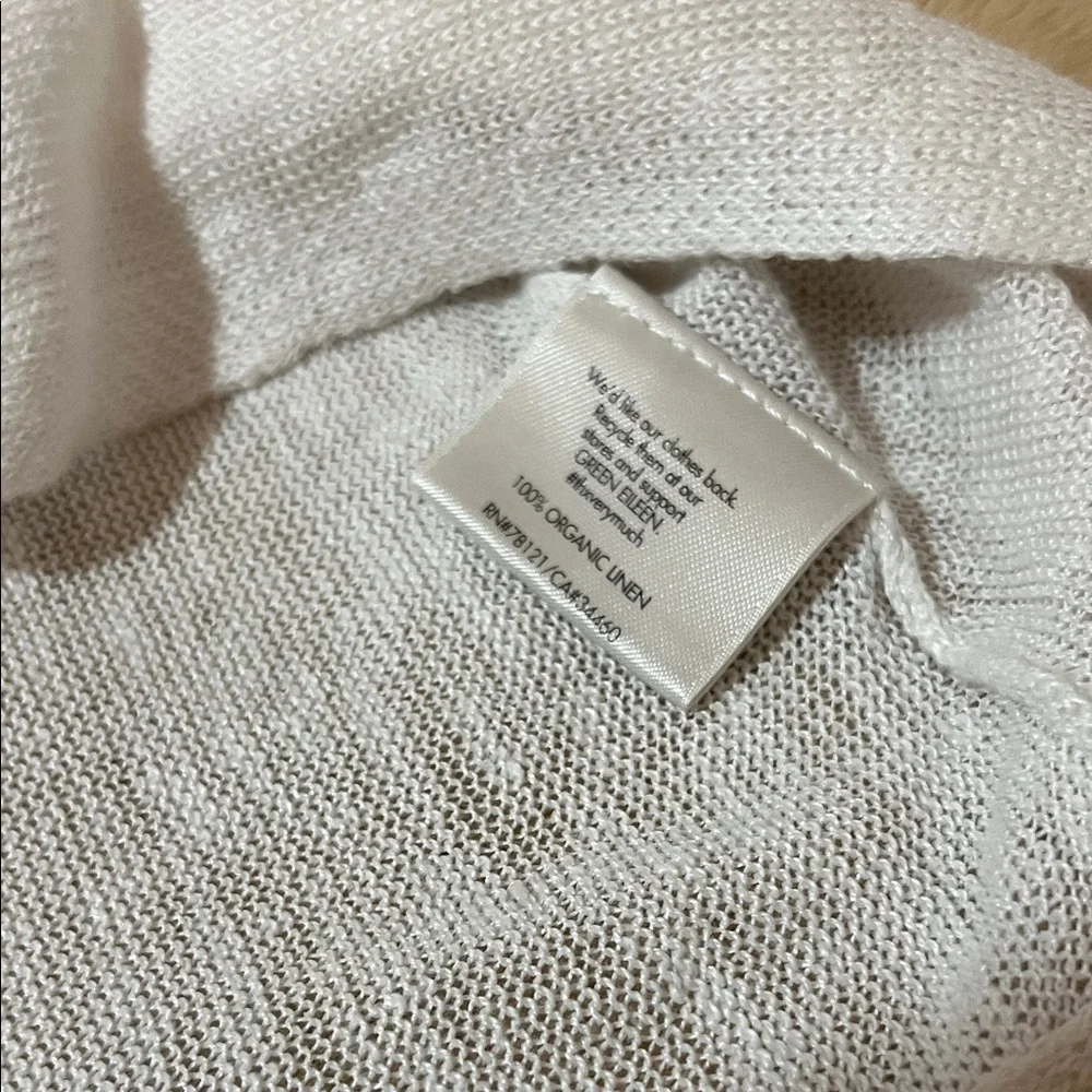 Eileen Fisher 100% Organic Linen  Jersey Crew Neck Size XS - Picture 7 of 9